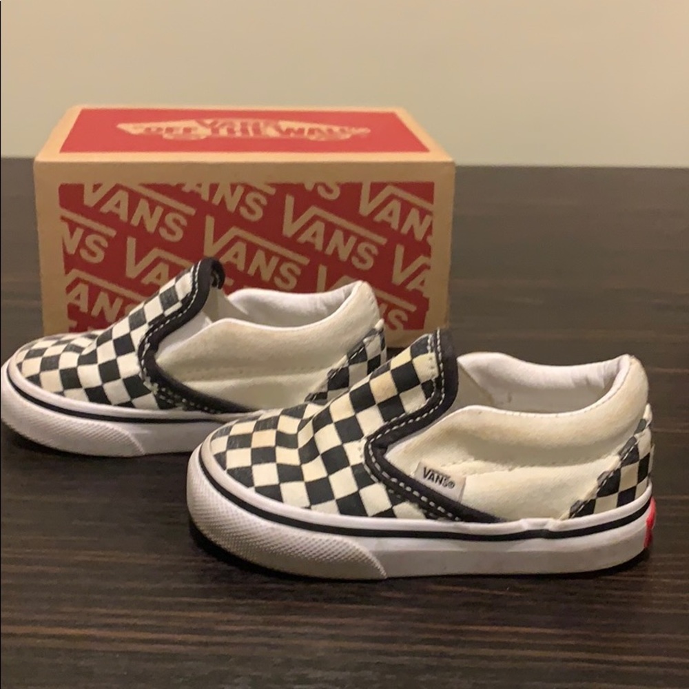 Vans classic checkerboard slip ons checker 5